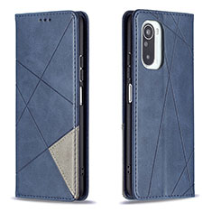 Funda de Cuero Cartera con Soporte Carcasa B07F para Xiaomi Mi 11i 5G Azul