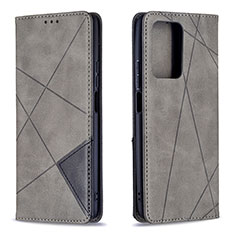 Funda de Cuero Cartera con Soporte Carcasa B07F para Xiaomi Mi 11T 5G Gris