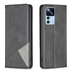 Funda de Cuero Cartera con Soporte Carcasa B07F para Xiaomi Mi 12T 5G Negro