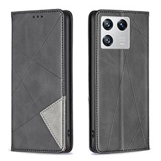 Funda de Cuero Cartera con Soporte Carcasa B07F para Xiaomi Mi 13 5G Negro