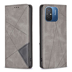 Funda de Cuero Cartera con Soporte Carcasa B07F para Xiaomi Redmi 11A 4G Gris