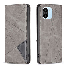 Funda de Cuero Cartera con Soporte Carcasa B07F para Xiaomi Redmi A2 Gris