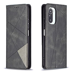 Funda de Cuero Cartera con Soporte Carcasa B07F para Xiaomi Redmi K40 Pro 5G Negro