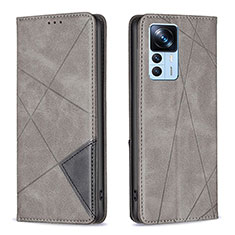 Funda de Cuero Cartera con Soporte Carcasa B07F para Xiaomi Redmi K50 Ultra 5G Gris