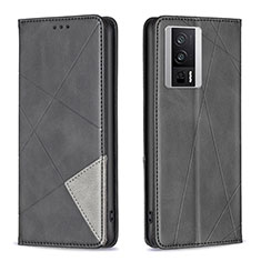 Funda de Cuero Cartera con Soporte Carcasa B07F para Xiaomi Redmi K60 5G Negro