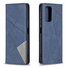 Funda de Cuero Cartera con Soporte Carcasa B07F para Xiaomi Redmi Note 10 Pro 4G Azul