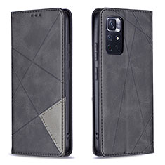 Funda de Cuero Cartera con Soporte Carcasa B07F para Xiaomi Redmi Note 11T 5G Negro