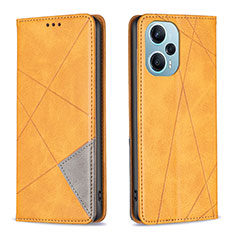 Funda de Cuero Cartera con Soporte Carcasa B07F para Xiaomi Redmi Note 12 Turbo 5G Marron Claro