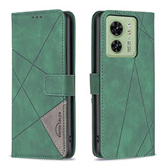 Funda de Cuero Cartera con Soporte Carcasa B08F para Motorola Moto Edge 40 5G Verde