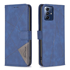 Funda de Cuero Cartera con Soporte Carcasa B08F para Motorola Moto G Play (2023) Azul