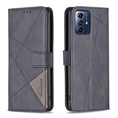 Funda de Cuero Cartera con Soporte Carcasa B08F para Motorola Moto G Play Gen 2 Negro