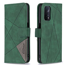 Funda de Cuero Cartera con Soporte Carcasa B08F para OnePlus Nord N200 5G Verde