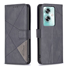 Funda de Cuero Cartera con Soporte Carcasa B08F para Oppo A2 5G Negro