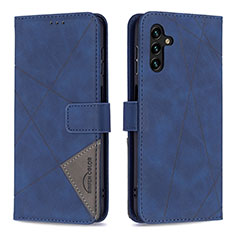 Funda de Cuero Cartera con Soporte Carcasa B08F para Samsung Galaxy A13 5G Azul