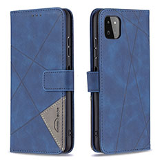 Funda de Cuero Cartera con Soporte Carcasa B08F para Samsung Galaxy A22s 5G Azul