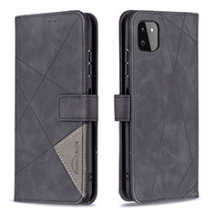 Funda de Cuero Cartera con Soporte Carcasa B08F para Samsung Galaxy A22s 5G Negro