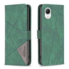 Funda de Cuero Cartera con Soporte Carcasa B08F para Samsung Galaxy A23 5G SC-56C Verde