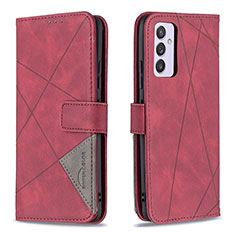 Funda de Cuero Cartera con Soporte Carcasa B08F para Samsung Galaxy A24 4G Rojo