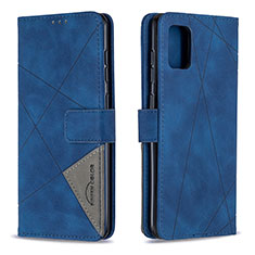 Funda de Cuero Cartera con Soporte Carcasa B08F para Samsung Galaxy A31 Azul