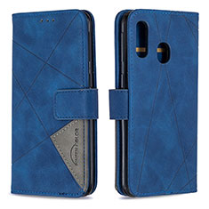 Funda de Cuero Cartera con Soporte Carcasa B08F para Samsung Galaxy A40 Azul