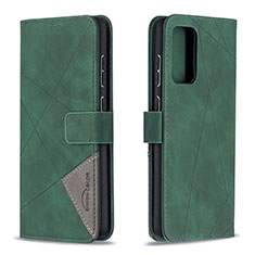 Funda de Cuero Cartera con Soporte Carcasa B08F para Samsung Galaxy A72 4G Verde