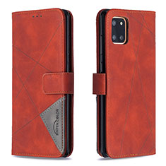 Funda de Cuero Cartera con Soporte Carcasa B08F para Samsung Galaxy A81 Naranja