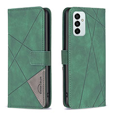 Funda de Cuero Cartera con Soporte Carcasa B08F para Samsung Galaxy F23 5G Verde