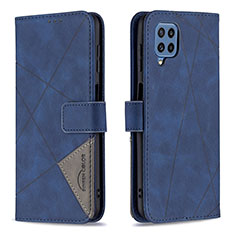 Funda de Cuero Cartera con Soporte Carcasa B08F para Samsung Galaxy M32 4G Azul