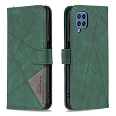 Funda de Cuero Cartera con Soporte Carcasa B08F para Samsung Galaxy M32 4G Verde