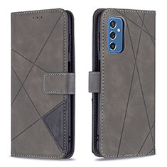 Funda de Cuero Cartera con Soporte Carcasa B08F para Samsung Galaxy M52 5G Gris