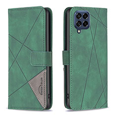 Funda de Cuero Cartera con Soporte Carcasa B08F para Samsung Galaxy M53 5G Verde