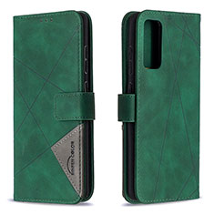 Funda de Cuero Cartera con Soporte Carcasa B08F para Samsung Galaxy S20 FE 4G Verde