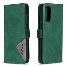 Funda de Cuero Cartera con Soporte Carcasa B08F para Samsung Galaxy S20 FE 5G Verde