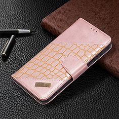 Funda de Cuero Cartera con Soporte Carcasa B08F para Samsung Galaxy S22 Plus 5G Rosa