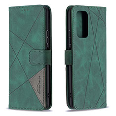 Funda de Cuero Cartera con Soporte Carcasa B08F para Xiaomi Redmi Note 10 Pro 4G Verde