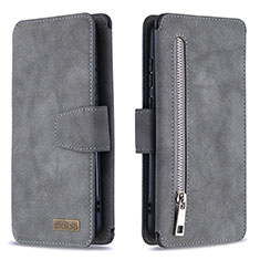 Funda de Cuero Cartera con Soporte Carcasa B09F para Samsung Galaxy M11 Gris