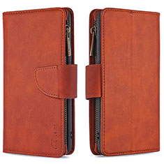 Funda de Cuero Cartera con Soporte Carcasa B09F para Samsung Galaxy Note 10 Lite Marron