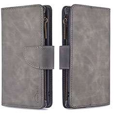 Funda de Cuero Cartera con Soporte Carcasa B09F para Samsung Galaxy Note 20 Ultra 5G Gris