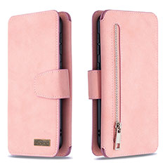 Funda de Cuero Cartera con Soporte Carcasa B10F para Samsung Galaxy A10 Rosa