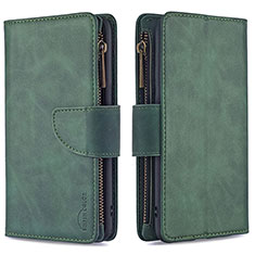 Funda de Cuero Cartera con Soporte Carcasa B10F para Samsung Galaxy F12 Verde