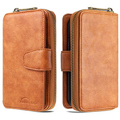 Funda de Cuero Cartera con Soporte Carcasa B10F para Samsung Galaxy Note 10 Lite Marron