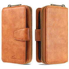 Funda de Cuero Cartera con Soporte Carcasa B10F para Samsung Galaxy S20 Plus Marron