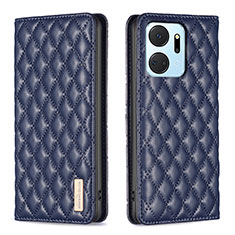 Funda de Cuero Cartera con Soporte Carcasa B11F para Huawei Honor X7a Azul