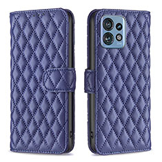 Funda de Cuero Cartera con Soporte Carcasa B11F para Motorola Moto Edge 40 Pro 5G Azul