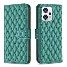 Funda de Cuero Cartera con Soporte Carcasa B11F para Motorola Moto G13 Verde