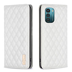 Funda de Cuero Cartera con Soporte Carcasa B11F para Nokia G11 Blanco