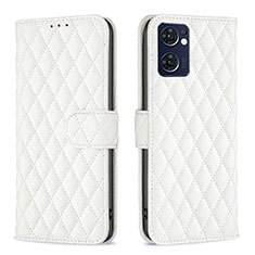 Funda de Cuero Cartera con Soporte Carcasa B11F para OnePlus Nord CE 2 5G Blanco