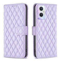 Funda de Cuero Cartera con Soporte Carcasa B11F para OnePlus Nord N20 5G Morado