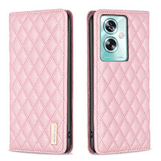 Funda de Cuero Cartera con Soporte Carcasa B11F para Oppo A2 5G Oro Rosa