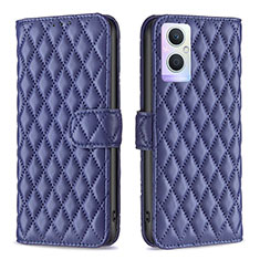 Funda de Cuero Cartera con Soporte Carcasa B11F para Oppo F21 Pro 5G Azul